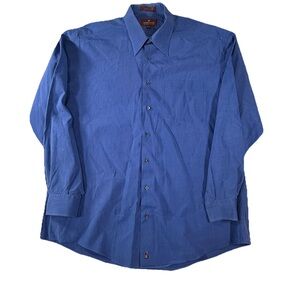 Nordstrom Men's Blue Relaxed Classic Dress Shirt